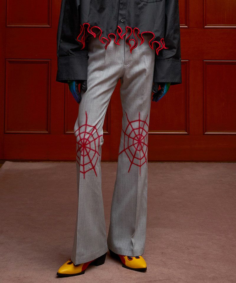 TENDER PERSON(テンダーパーソン)】SPIDER KNEES FLARE PANTS パンツ  