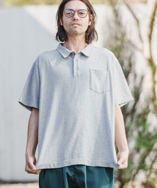 CAMBIO(カンビオ)】 Relax Fit Polo Shirts ポロシャツ(NF-231-WR004