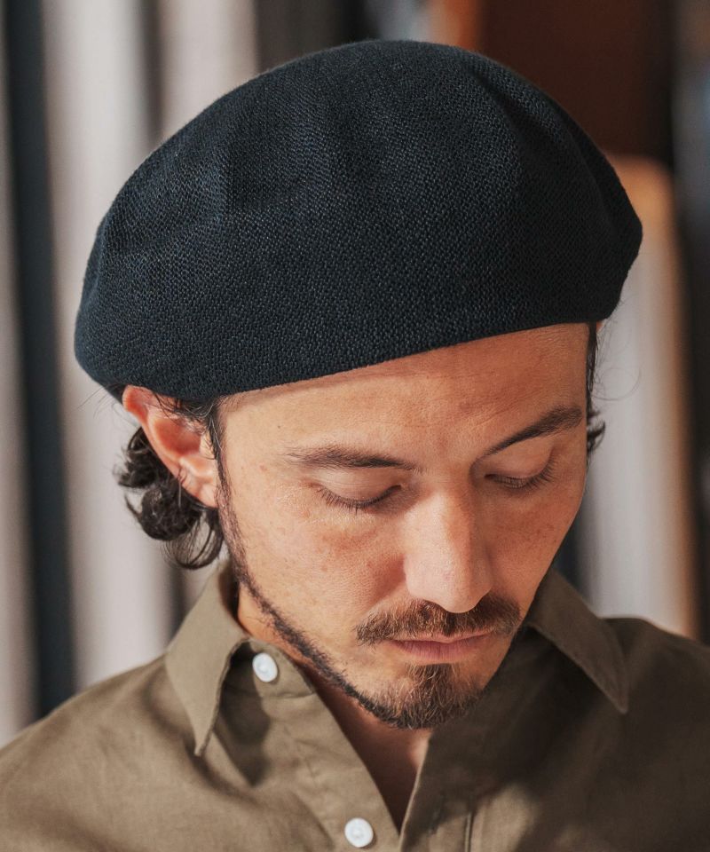 最新 Linen Cotton 帽子 CAMBIO Thermo ベレー帽 Beret 帽子