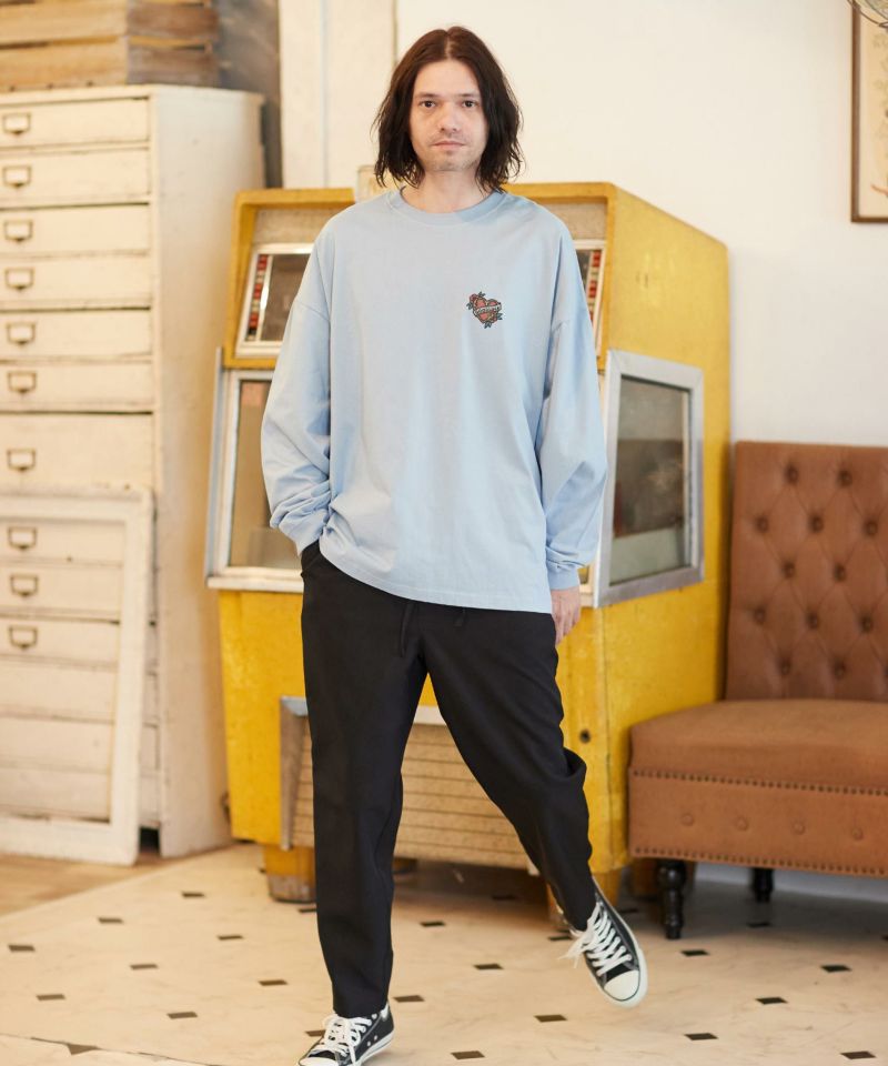 CAMBIO(カンビオ)】アメトラ風タトゥーデザインビッグシルエットロンT