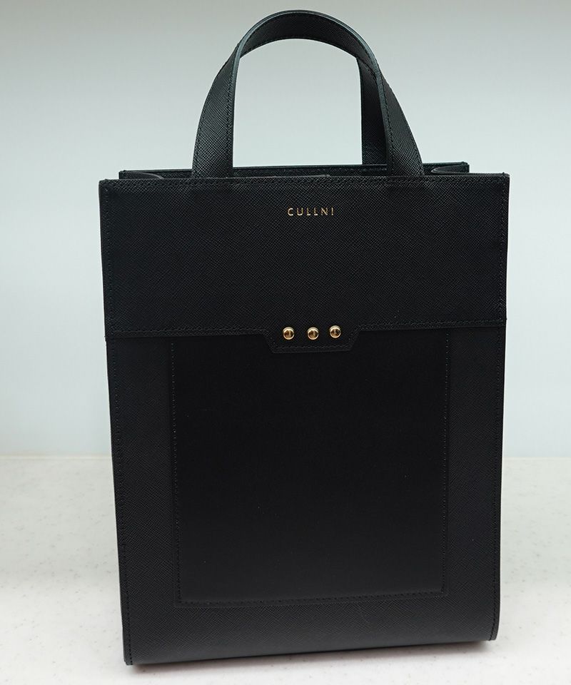 CULLNI(クルニ)】 Leather vertical mini tote bag トートバッグ(BG-029) | CAMBIO カンビオ