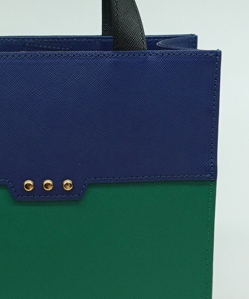CULLNI(クルニ)】 Leather vertical mini tote bag トートバッグ(BG