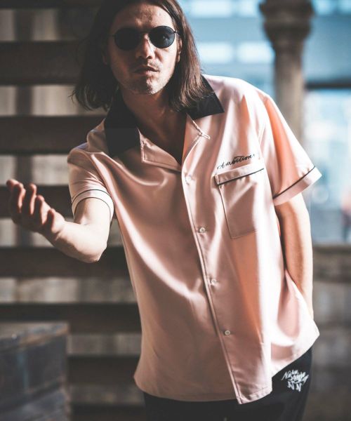 NOISESCAPE(ノイズスケープ)】Retro style bowling shirt ボーリング