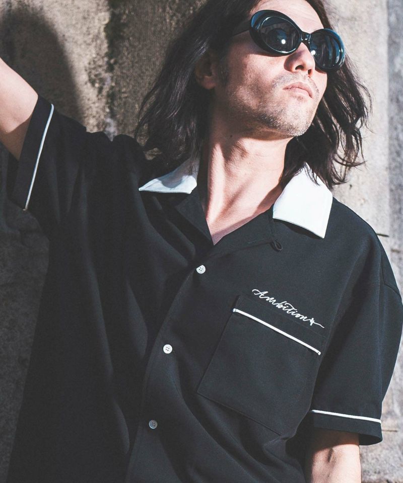 NOISESCAPE(ノイズスケープ)】Retro style bowling shirt ボーリング