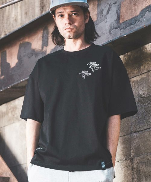 50%OFF【NOISESCAPE(ノイズスケープ)】Sprinkled embroidery T-shirt Tシャツ(nss073-3cd)