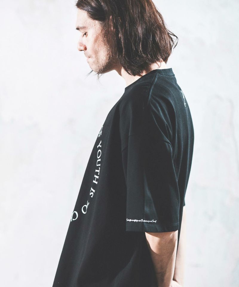 NOISESCAPE(ノイズスケープ)】Printed T-shirt(circle message) T