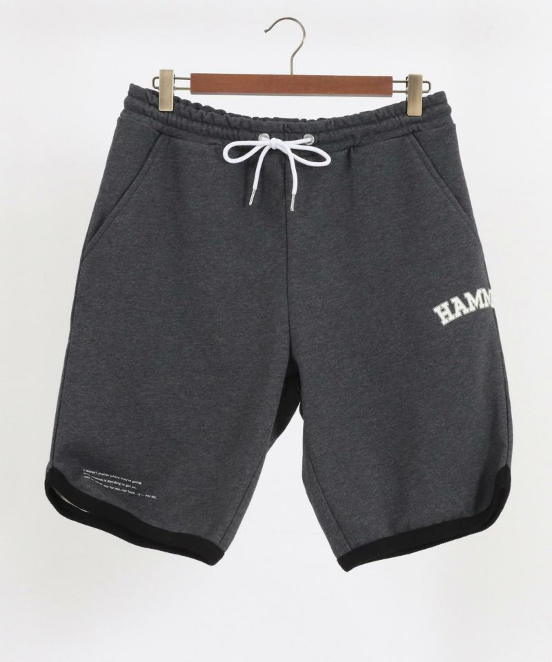 NOISESCAPE(ノイズスケープ)】College motif design sweatshorts