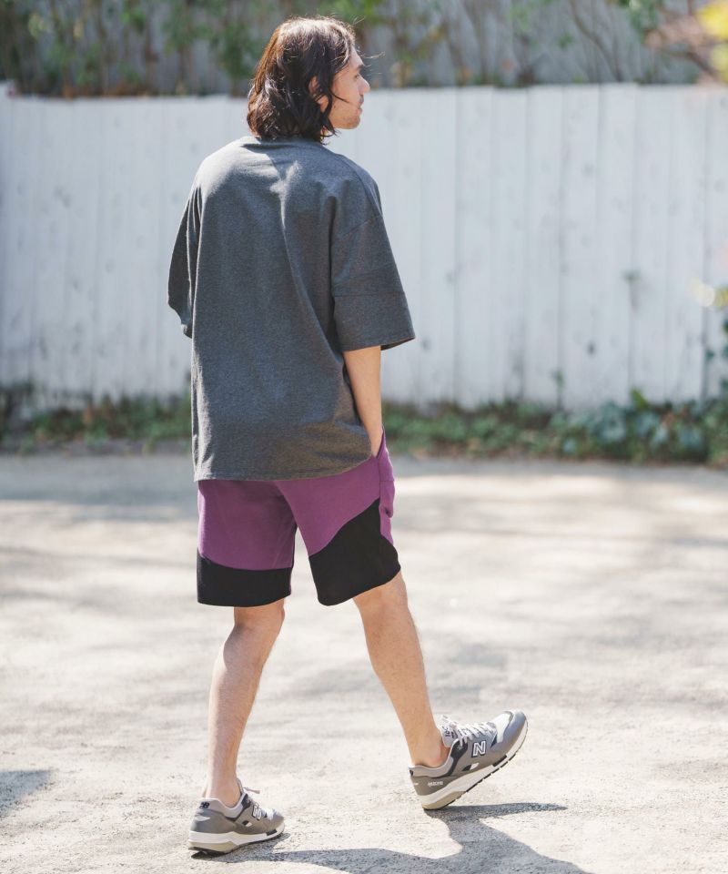 CAMBIO(カンビオ)】Sweat×KANOKO Cutting Short Pants ショートパンツ