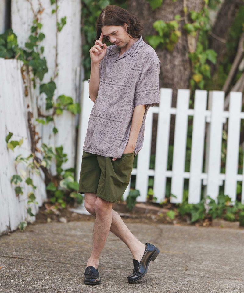 CAMBIO(カンビオ)】Stretch Nylon Big Pocket Shorts ショートパンツ