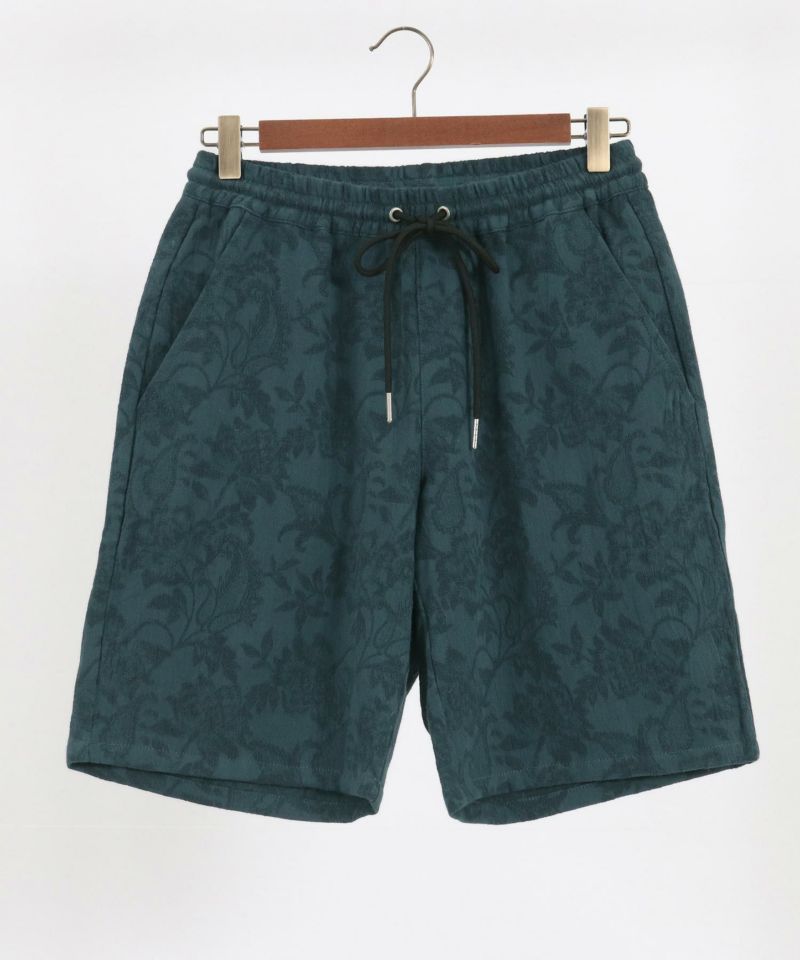 CAMBIO(カンビオ)】Botanical Jacquard Fabric Short Pants ショート