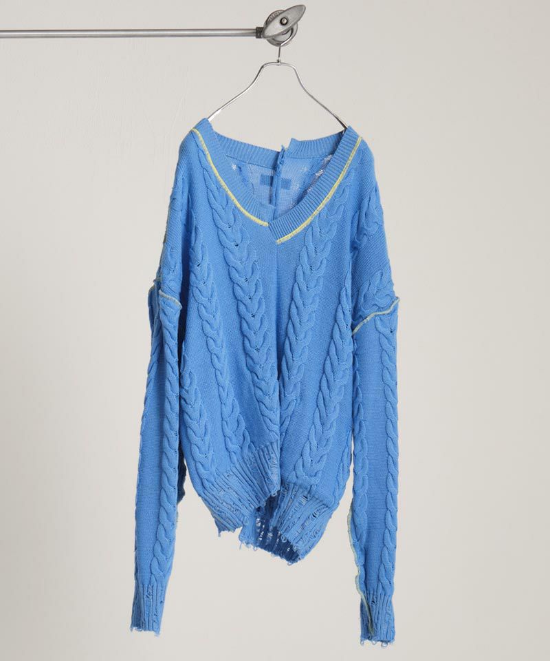 50%OFF【BODYSONG.(ボディソング)】INSIDE OUT KNIT SW ニット(BS239302) | CAMBIO カンビオ