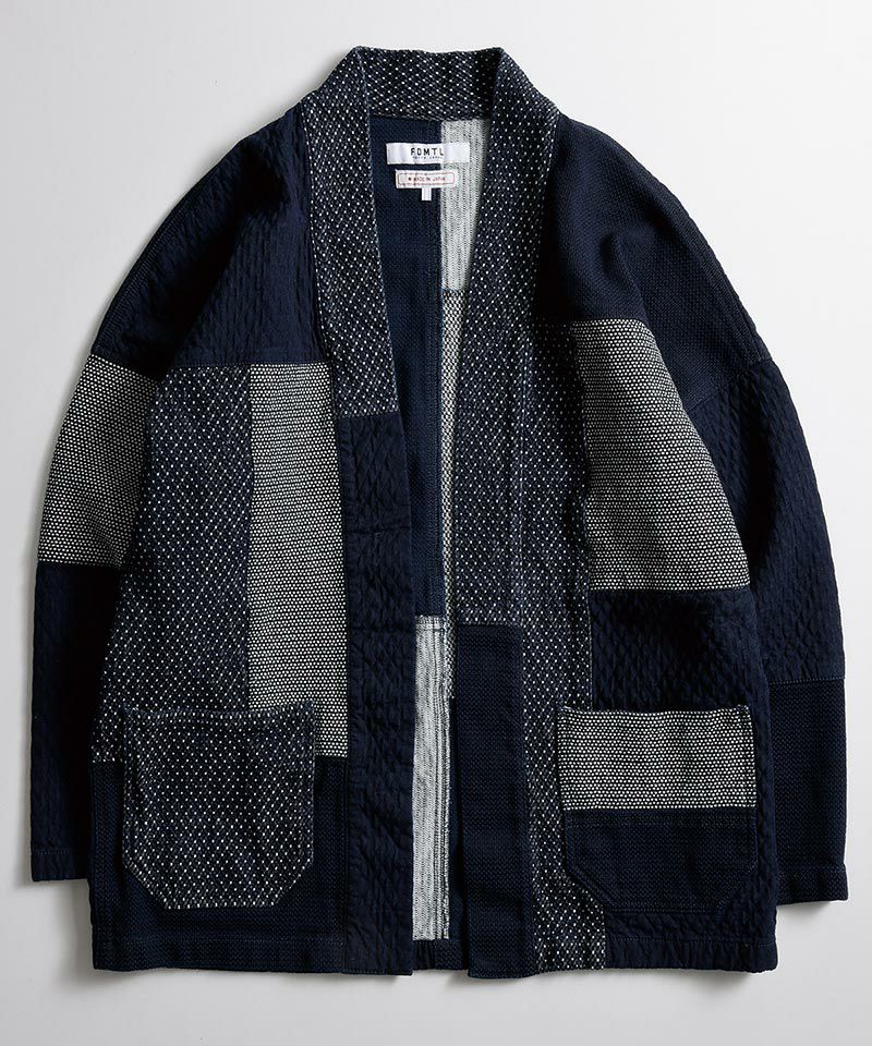 FDMTL(ファンダメンタル)】PATCHWORK HAORI RINSE ガウン(FA23JK42R