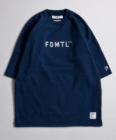 ファンダメンタル 刺繍 半袖 Tシャツ ホワイト FDMTL ロゴ メンズ   【230721】 メール便可