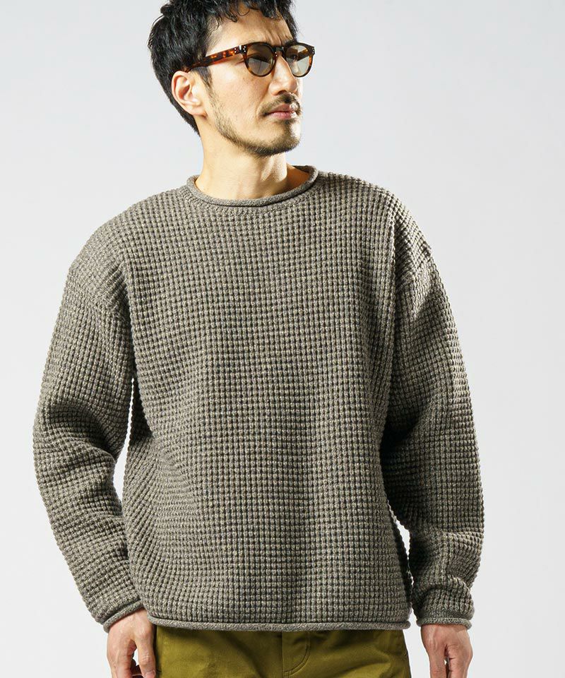 50%OFF【wjk】waffle roll crew knit ニット(6312 kw53c) | CAMBIO  