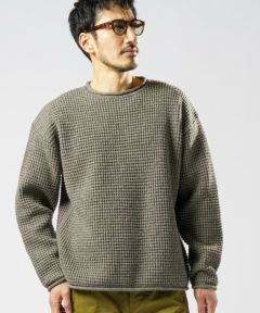 30%OFF【wjk】waffle roll crew knit ニット(6312 kw53c) | CAMBIO