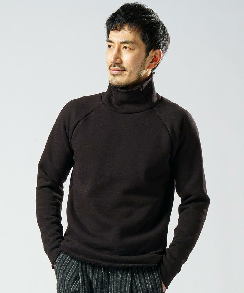 wjk】heavy weight mock neck(brushed lining) モックネックカットソー