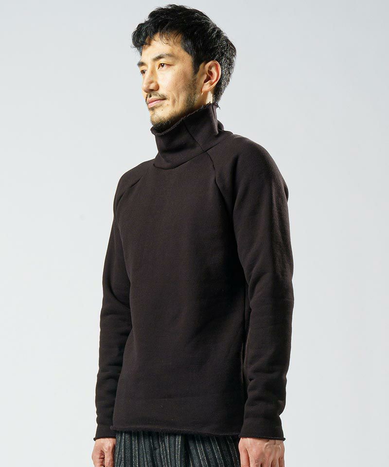 wjk】heavy weight mock neck(brushed lining) モックネックカットソー