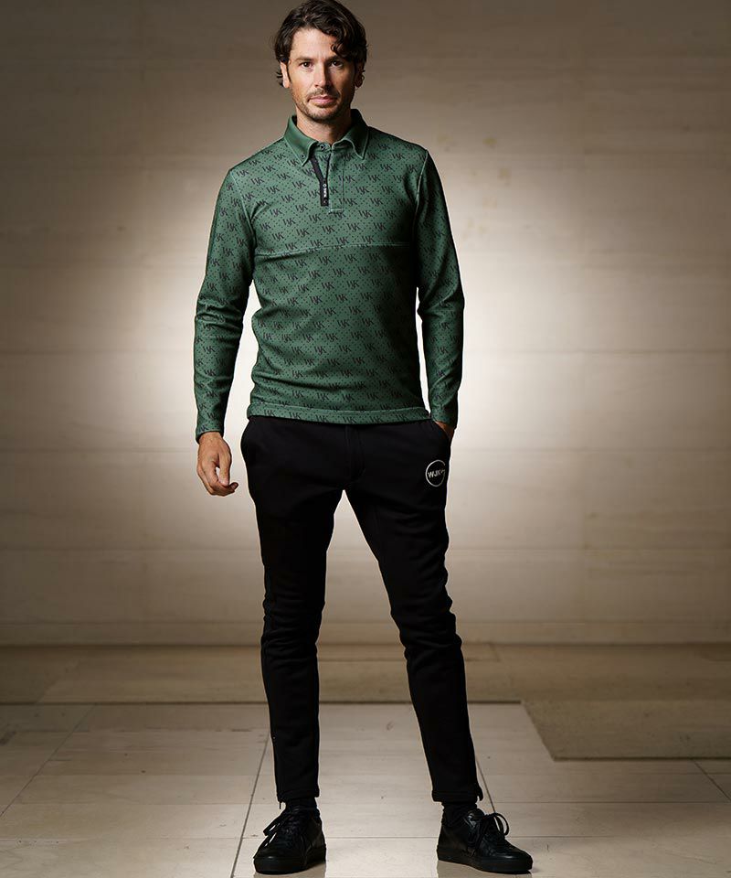 70%OFF【wjk】GOLF-WJKG-patterned long sleeve polo shirt ポロシャツ