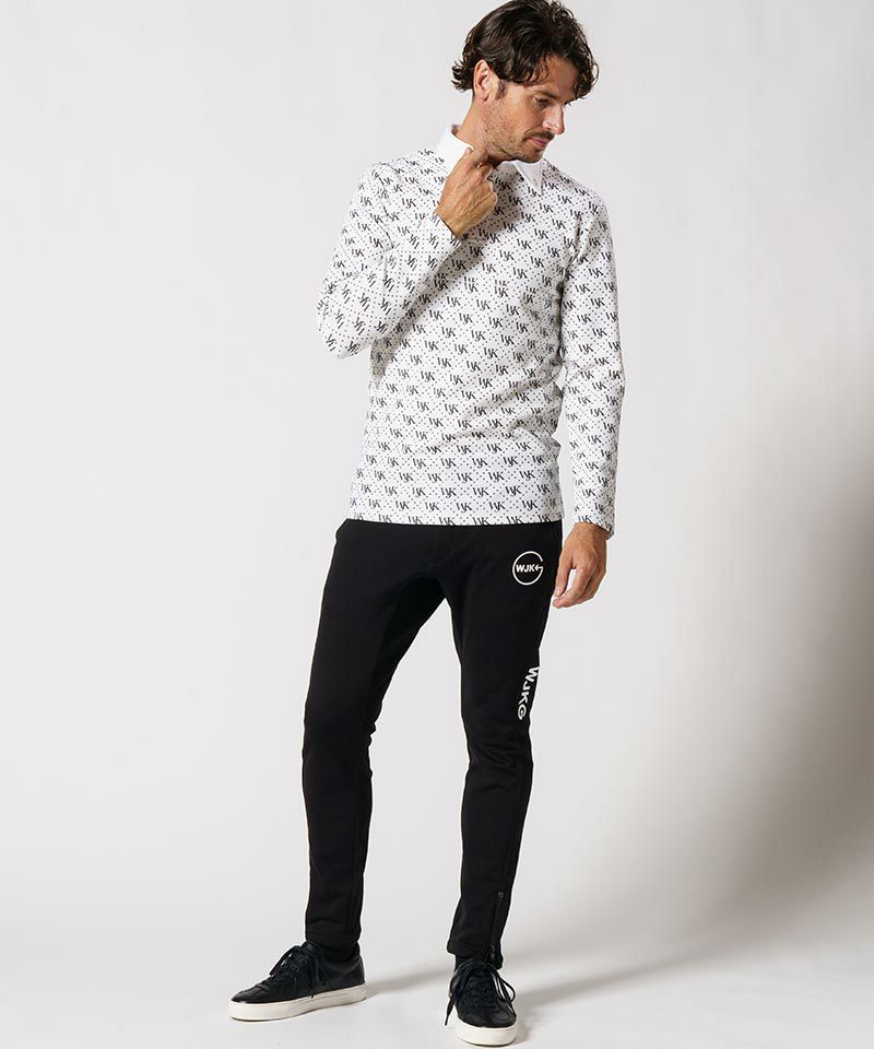 70%OFF【wjk】GOLF-WJKG-patterned long sleeve polo shirt ポロシャツ