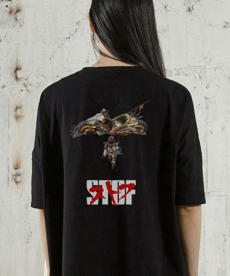 STOF(ストフ)】Back Pages Relax Pulover Tシャツ(SF23AW-27AB