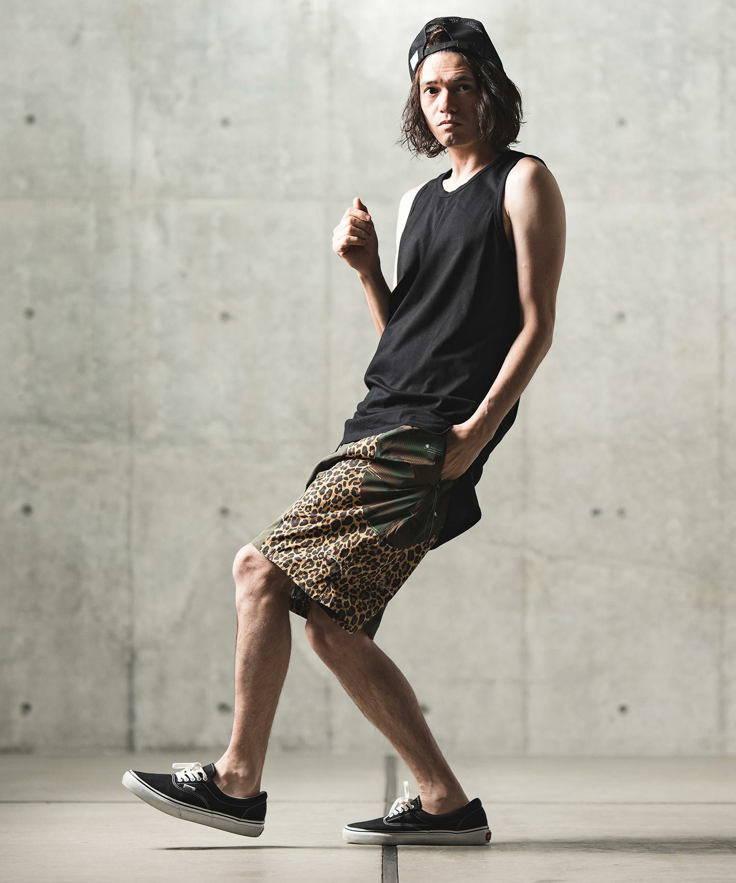 50%OFF【GLIMCLAP(グリムクラップ)】Switching design shorts ショート