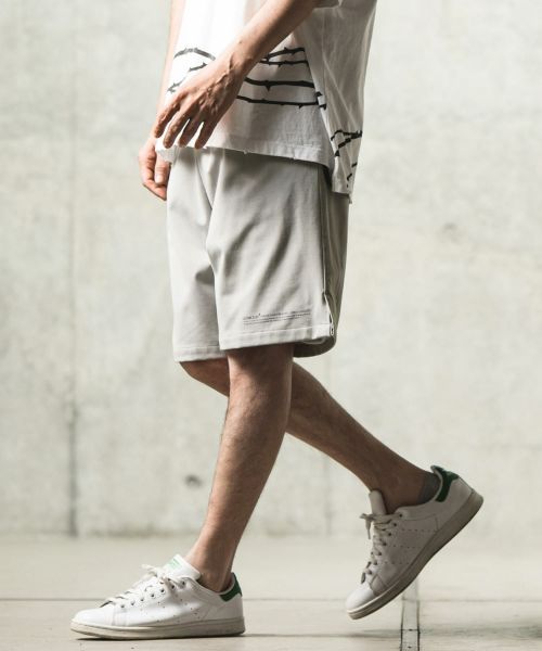 30%OFF【GLIMCLAP(グリムクラップ)】Relax fabric & minimal printed design shorts  ショートパンツ(14-057-gls-cd) | CAMBIO カンビオ