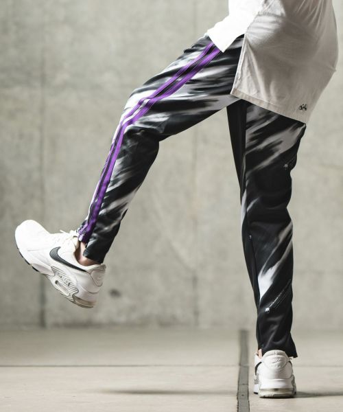 GLIMCLAP(グリムクラップ)】Jersey fabric patterned pants-monochrome