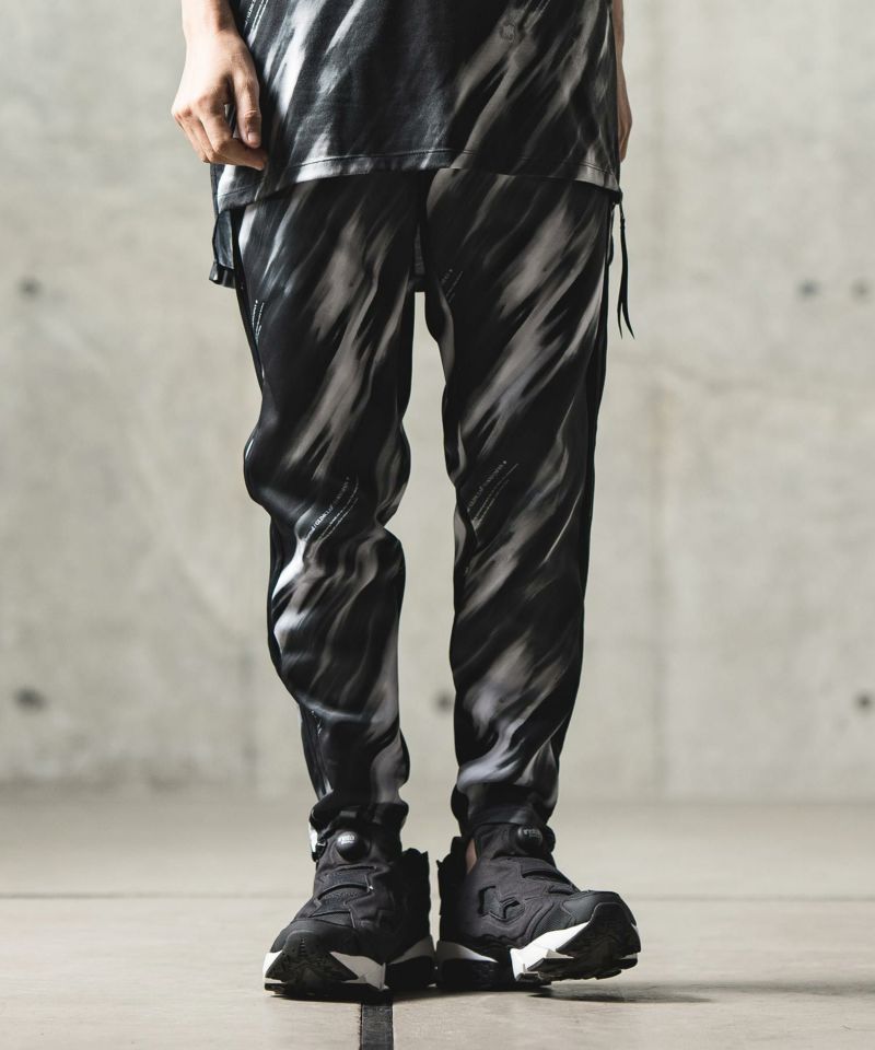GLIMCLAP(グリムクラップ)】Jersey fabric patterned pants-monochrome 