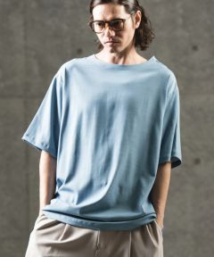 30%OFF【GLIMCLAP(グリムクラップ)】Soft cloth short sleeve pullover