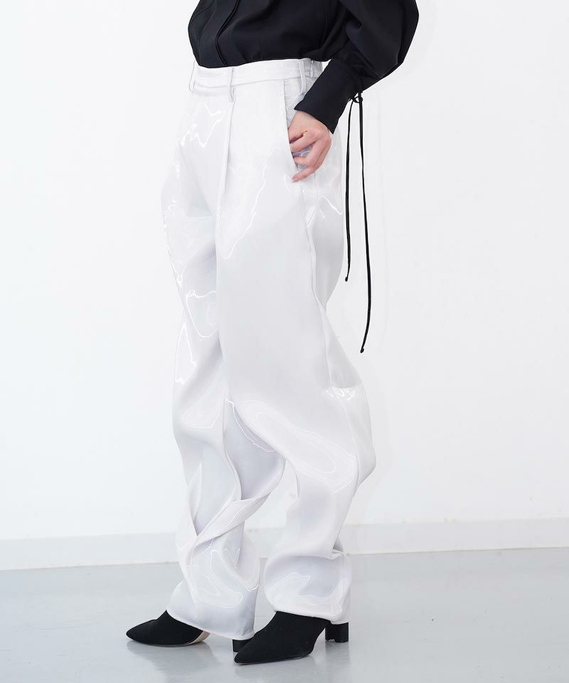 【HATRA(ハトラ)】Liquid_Shape_Trousers トラウザーパンツ 