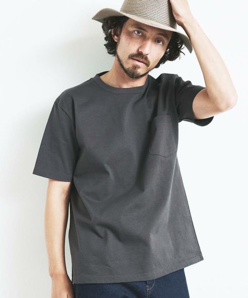 Magine(マージン)】CTN SILKET BORDER TEE S-S Tシャツ(2322-018