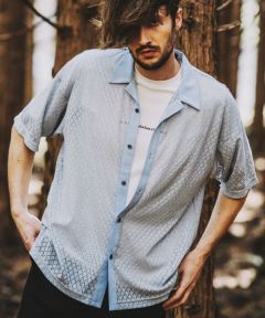 60%OFF【NO ID.(ノーアイディー)】ﾚｰｽｵｰﾌﾟﾝｶﾗｰSH シャツ(852006