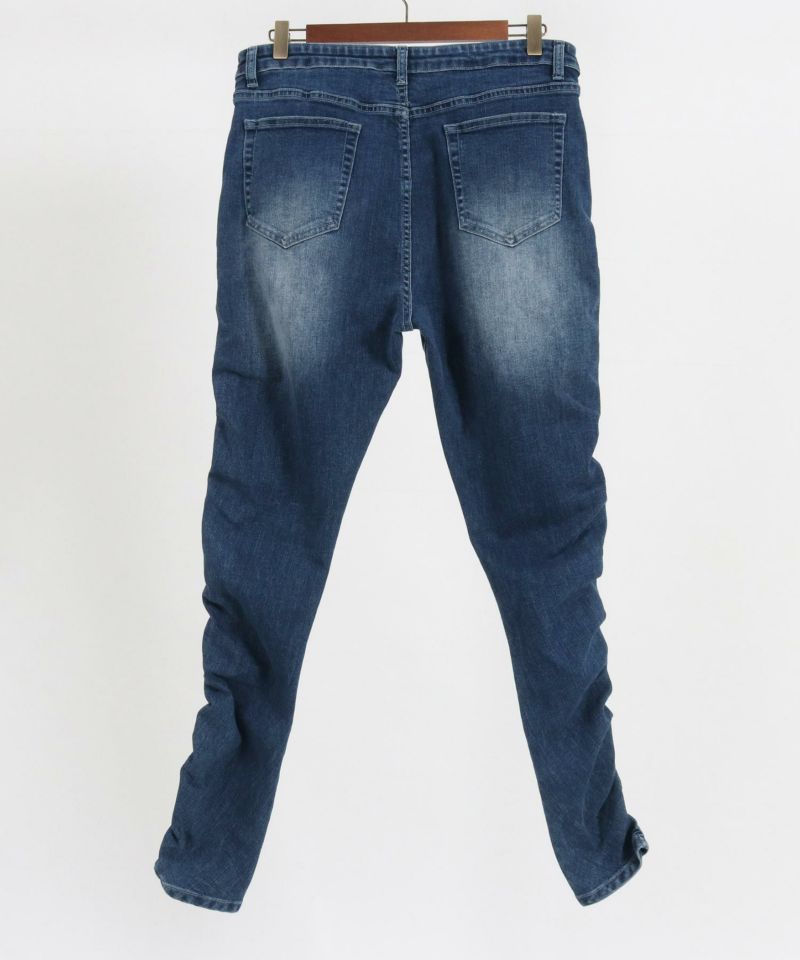 CAMBIO(カンビオ)】Shirring Design Denim Pants デニムパンツ 