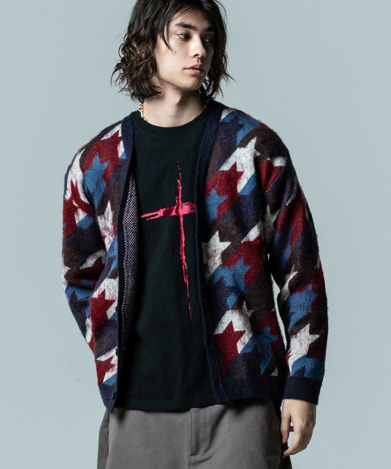 50%OFF【glamb(グラム)】Houndstooth Cardigan ハウンドトゥース