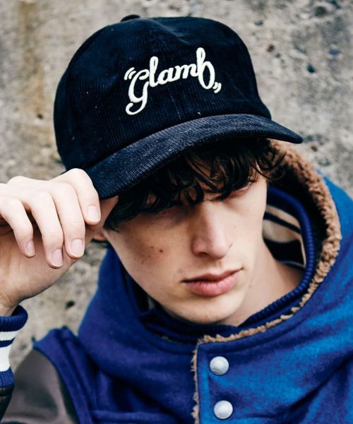 glamb(グラム)】【予約販売9月上旬～中旬入荷】Spin Logo Corduroy Cap