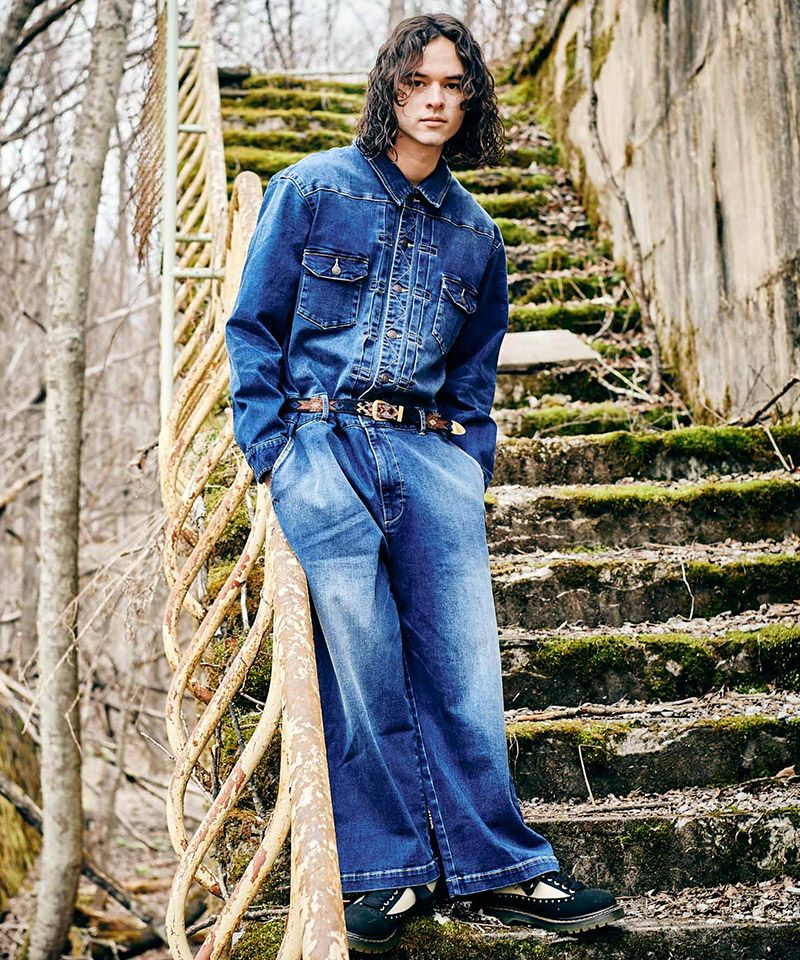 20%OFF【glamb(グラム)】Oversized Denim All in One オーバーサイズ 