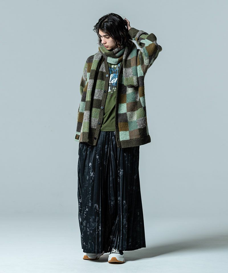 glamb(グラム)】Dad Chequered Cardigan ダッドチェッカーカーディガン