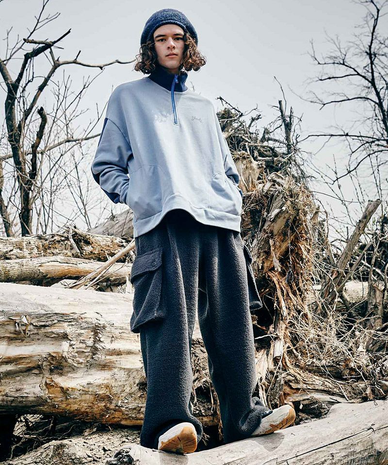 50%OFF【glamb(グラム)】Boa Cargo Pants ボアカーゴパンツ(GB0323-P12