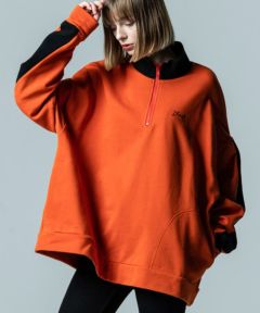 glamb(グラム)】Zip Neck Sweat ジップネックスウェット(GB0323-CS02