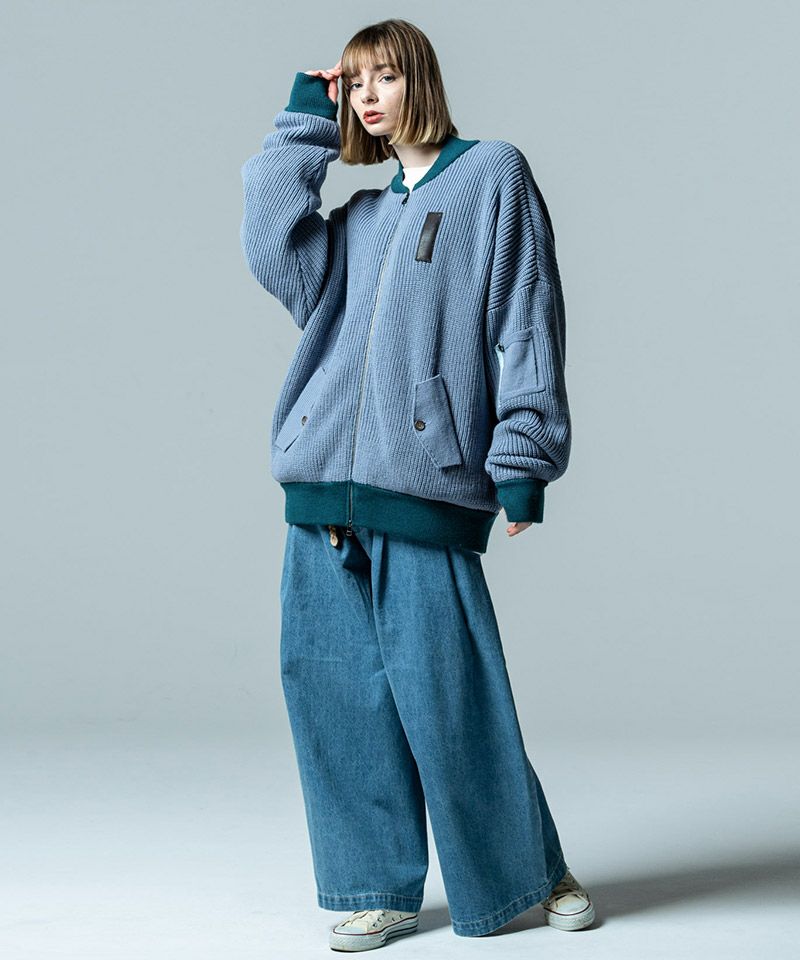 ORIMI overlap baggy denim オーバーラップバギーデニム - メルカリ