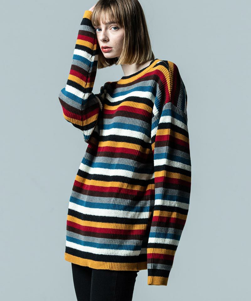 glamb(グラム)】Fifties Border Knit フィフティーズボーダーニット