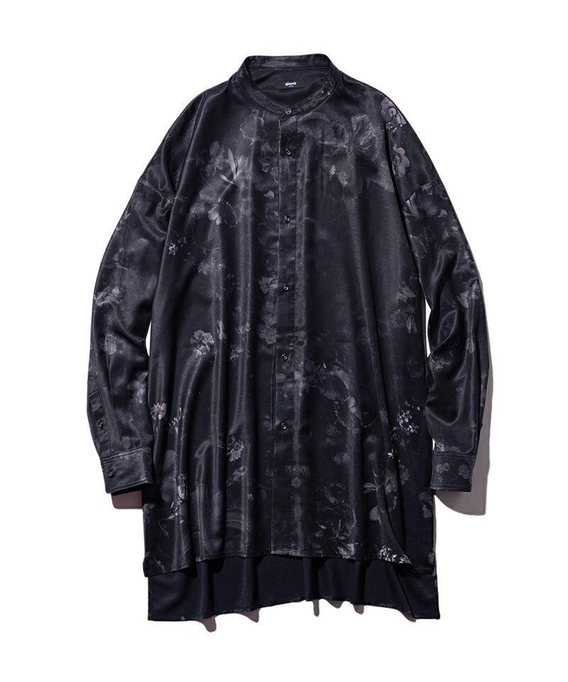 gramb イブニングフラワーシャツ黒 セットアップファッション