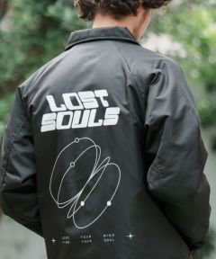 50%OFF【CAMBIO(カンビオ)】LOST SOULS Print Coach Jacket ジャケット