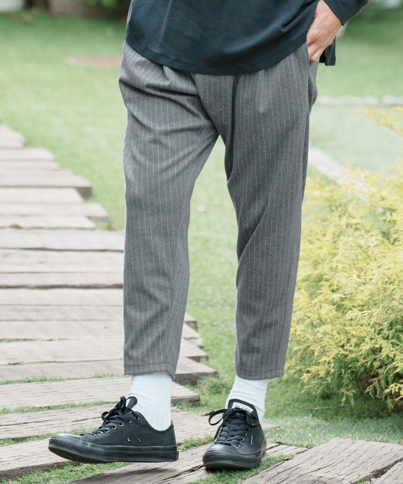 CAMBIO(カンビオ)】Jacquard Cut sew Tapered Pants テーパード