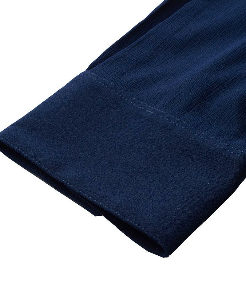 50%OFF【NO ID.(ノーアイディー)】ｻｲﾄﾞｽﾘｯﾄ7分袖ﾛﾝｸﾞSH シャツ