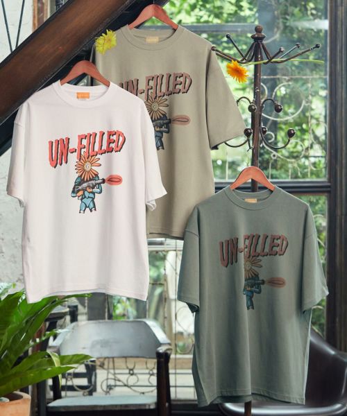 un-filled(アンフィルド)】HEAVY WEIGHT BIG-T - OLD SKATE GRAPHIC T