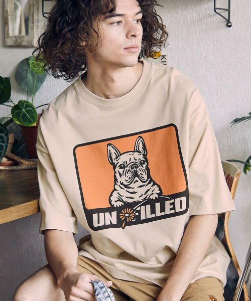 un-filled(アンフィルド)】HEAVY WEIGHT BIG-T - OLD SKATE GRAPHIC T