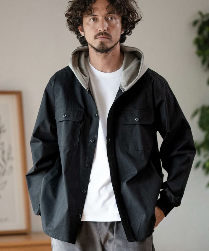 Magine(マージン)】RIPSTOP HOODED WORK SHIRTS シャツ(MGN-232-023