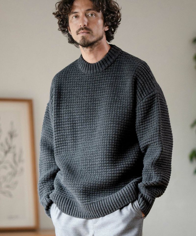 Magine(マージン)】AZEAMI MOCK NECK KNIT PULLOVER ニット(MGN-232