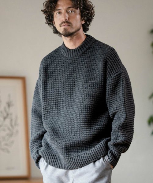30%OFF【Magine(マージン)】AZEAMI MOCK NECK KNIT PULLOVER ニット(MGN-232-002)